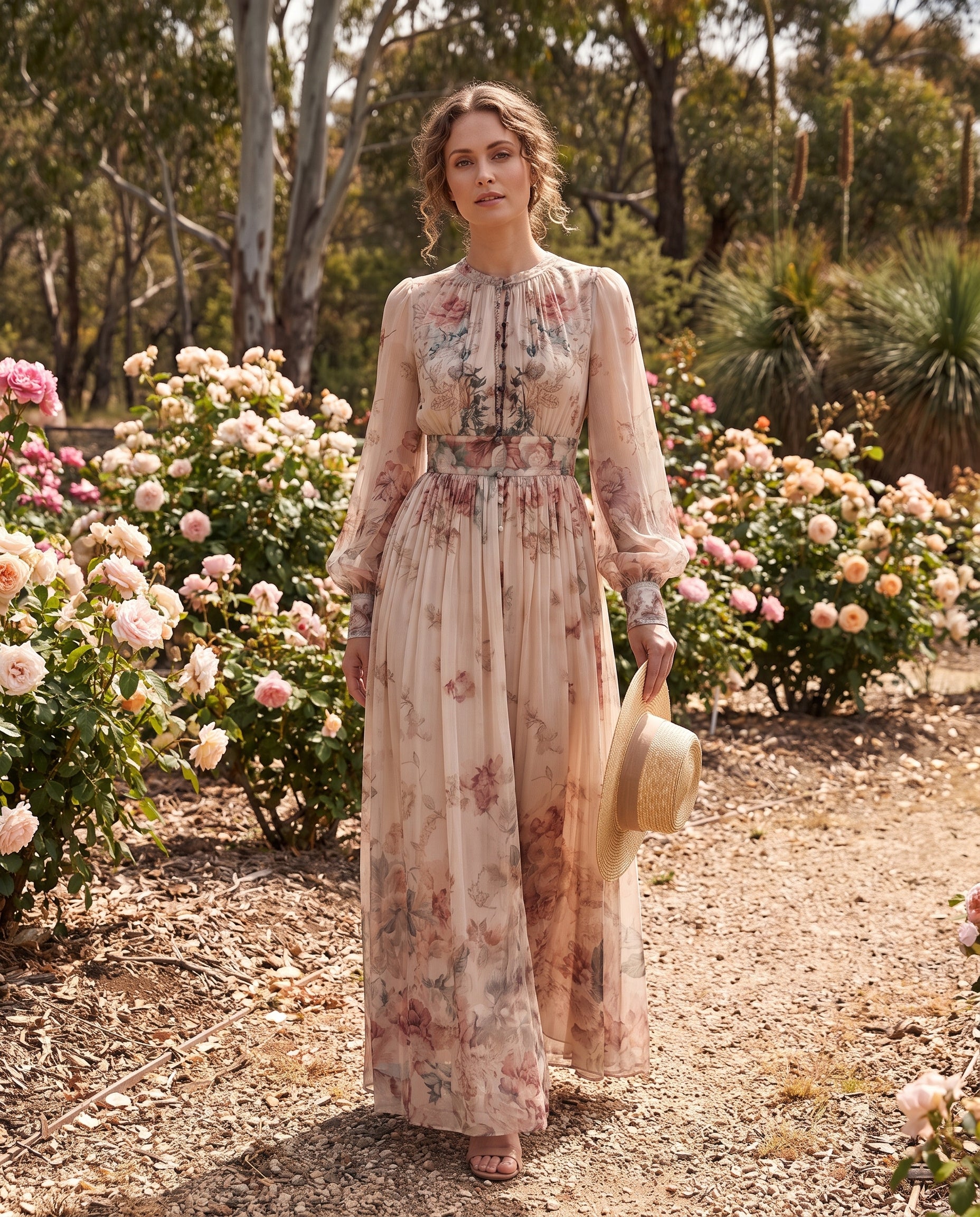 Maxi Dress – Vintage Floral High-Waist — Australian lifestyle 1