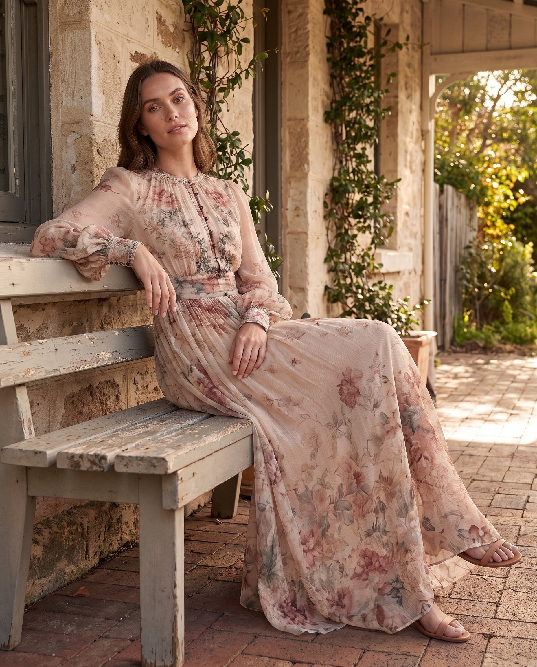 Maxi Dress – Vintage Floral High-Waist — Australian lifestyle 2