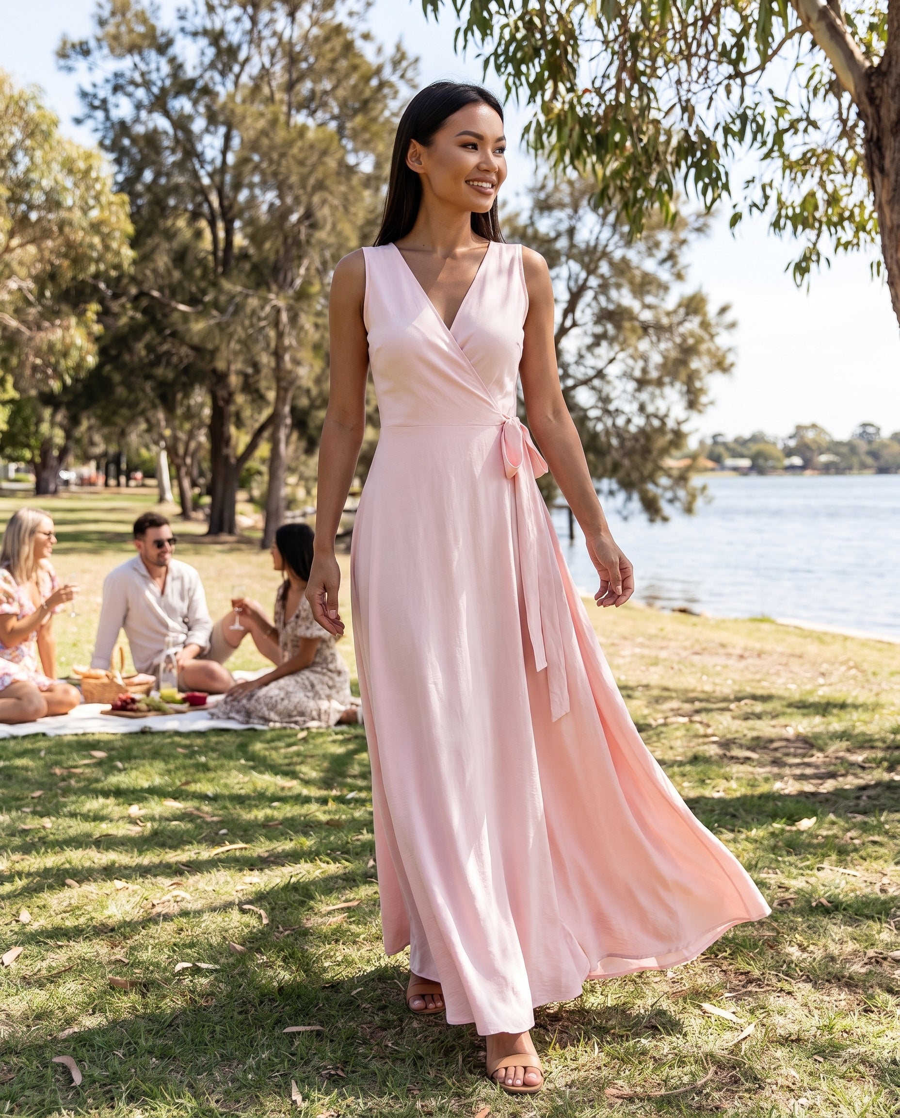 Maisie | Sleeveless Wrap Maxi Dress — Australian lifestyle 1