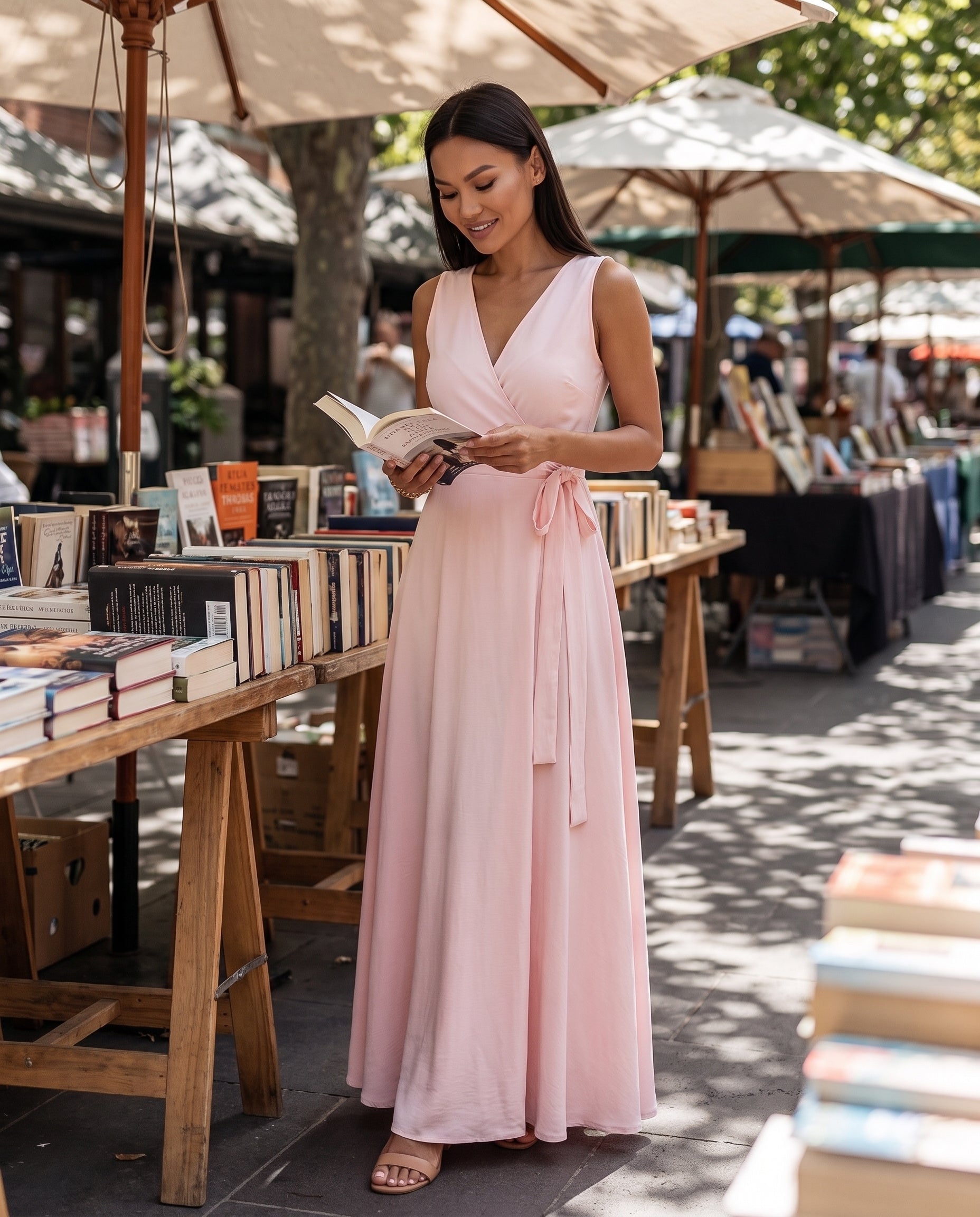Maisie | Sleeveless Wrap Maxi Dress — Australian lifestyle 2