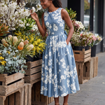 Midi Dress – Off-Shoulder Floral Swing — Australian lifestyle 1