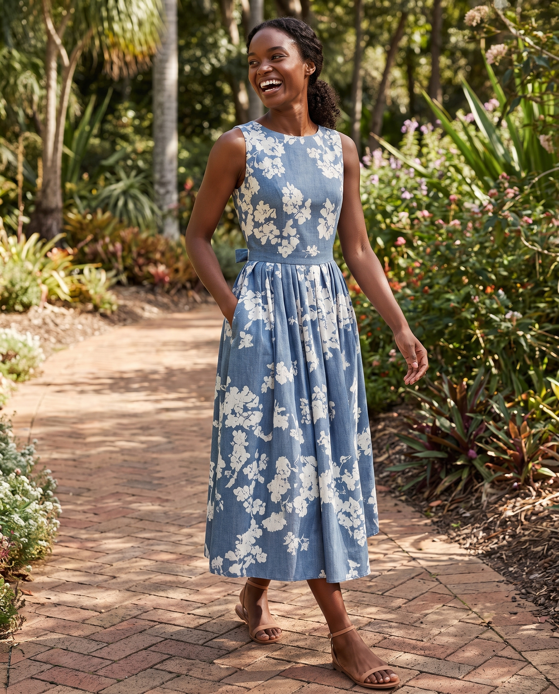 Midi Dress – Off-Shoulder Floral Swing — Australian lifestyle 2