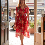Midi Dress – Floral V-Neck Midi — Australian lifestyle 2