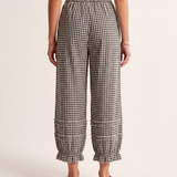 Monochrome Check Lantern Trousers with Cropped Leg – alternate product view