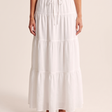 Panelled Maxi Skirt with Adjustable Straps – primary product view