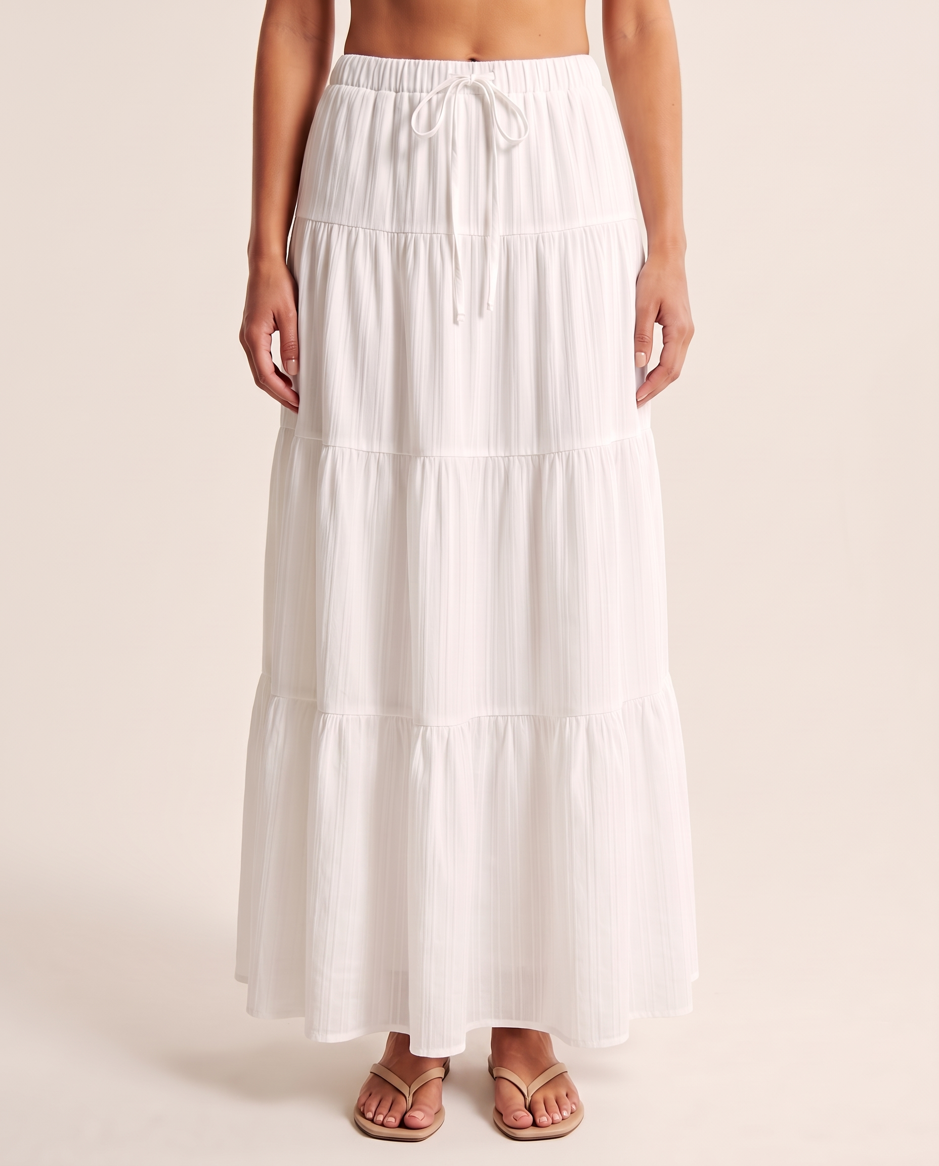 Panelled Maxi Skirt with Adjustable Straps – primary product view
