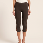 Skinny Capri Trousers with Split Hem – colour variant view