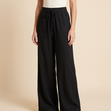 Wide Leg Beach Trousers with Drawstring Waist – colour variant view