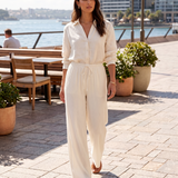 Pleated Wide Leg Trousers with High Waist – product detail view 1