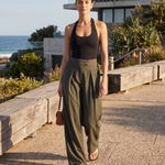 Pleated Wide Leg Trousers with Side Pockets – product detail view 1