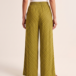 Polka Dot Wide Leg Trousers with Elastic Waist – alternate product view