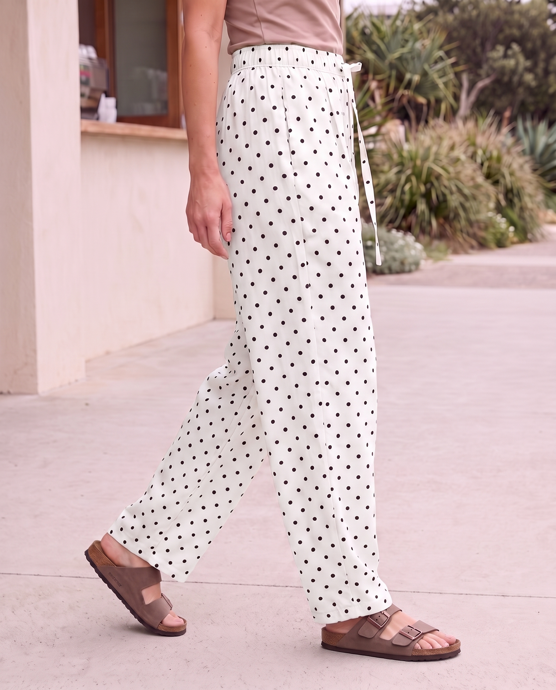Polka Dot Wide Leg Pants, Australian lifestyle