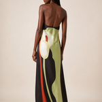 Strapless Open-Back Printed Maxi Dress – alternate product view