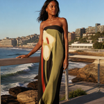 Strapless Open-Back Printed Maxi Dress – product detail view 3