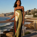 Strapless Open-Back Printed Maxi Dress – product detail view 3
