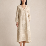 Printed Midi Dress with Pockets — Cream studio