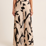 Printed Wide Leg Trousers with Relaxed Fit – primary product view