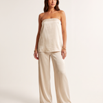 Satin Bustier and Wide Leg Trouser Set – primary product view