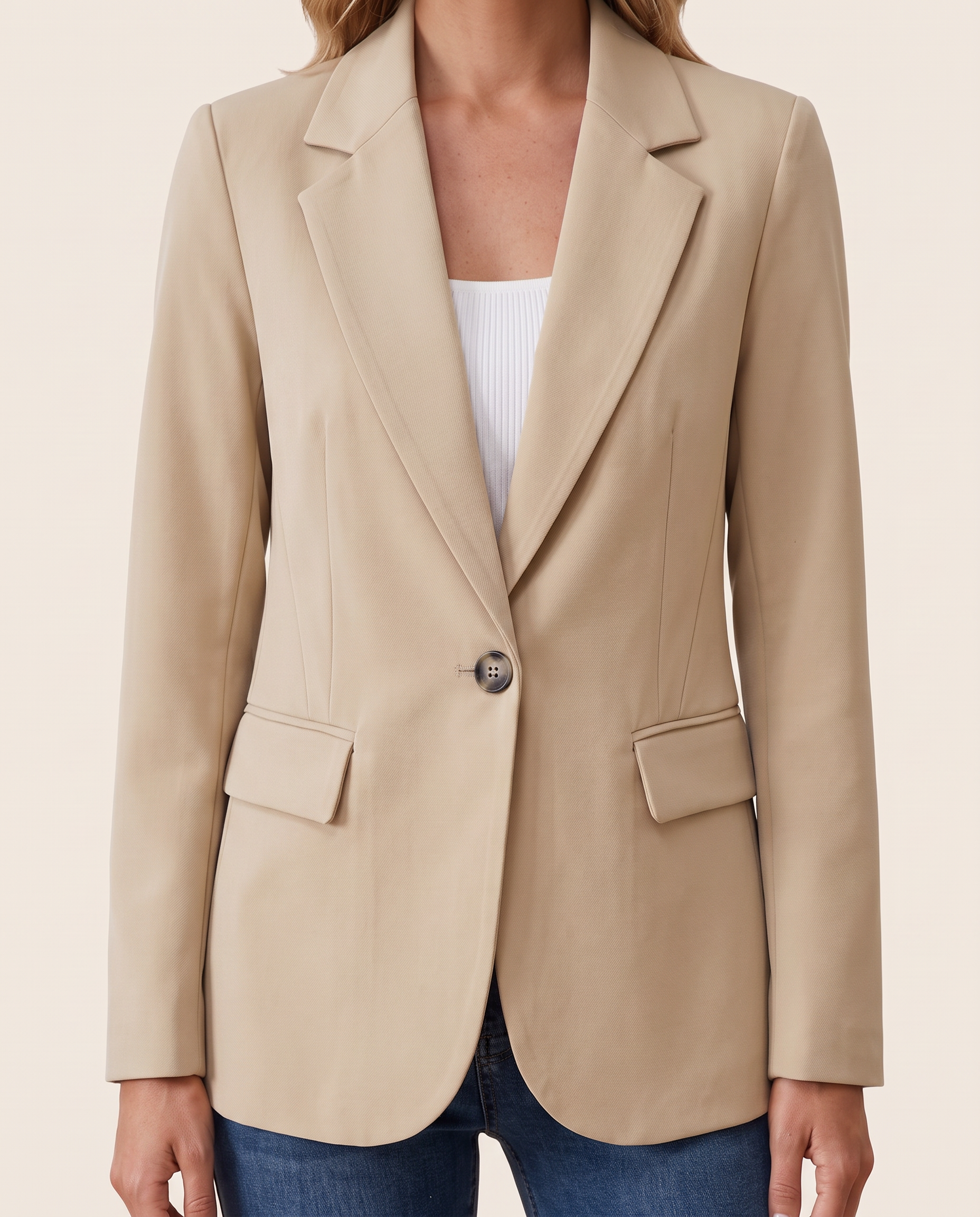 Sheryl women's long sleeve blazer – detail