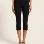 Skinny Capri Trousers with Split Hem – primary product view