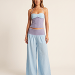 Striped Long Sleeve Shirt and Wide Leg Trouser Set – primary product view