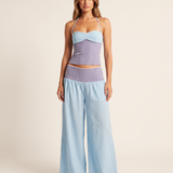 Striped Long Sleeve Shirt and Wide Leg Trouser Set – primary product view
