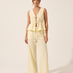 Striped V Neck Blouse and Wide Leg Trouser Set – primary product view