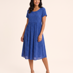 Summer Midi Dress with Relaxed Fit — Royal Blue studio