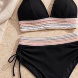 Textured Bikini Set with High Waist Brief – product detail view 1