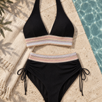 Textured Bikini Set with High Waist Brief – product detail view 2