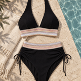 Textured Bikini Set with High Waist Brief – product detail view 2
