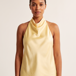 Satin Halter Top with Open Back – primary product view