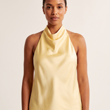 Satin Halter Top with Open Back – primary product view