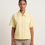Cropped Varsity Jacket with Zip Front – primary product view