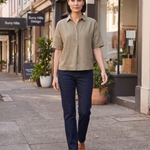 Short Sleeve Collared Button Front Shirt — lifestyle 2