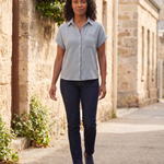 Short Sleeve Cotton Button Up Shirt — lifestyle 2