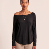Off Shoulder Long Sleeve Top with Relaxed Fit – product detail view 2