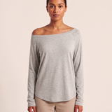 Off Shoulder Long Sleeve Top with Relaxed Fit – product detail view 3