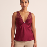 Lace Panel Cami Top with Deep V Neck – product detail view 4