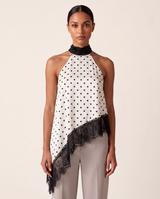 White Polka Dot