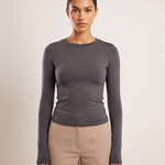Long Sleeve Basic Top with Regular Fit – primary product view