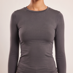 Long Sleeve Basic Top with Regular Fit – alternate product view