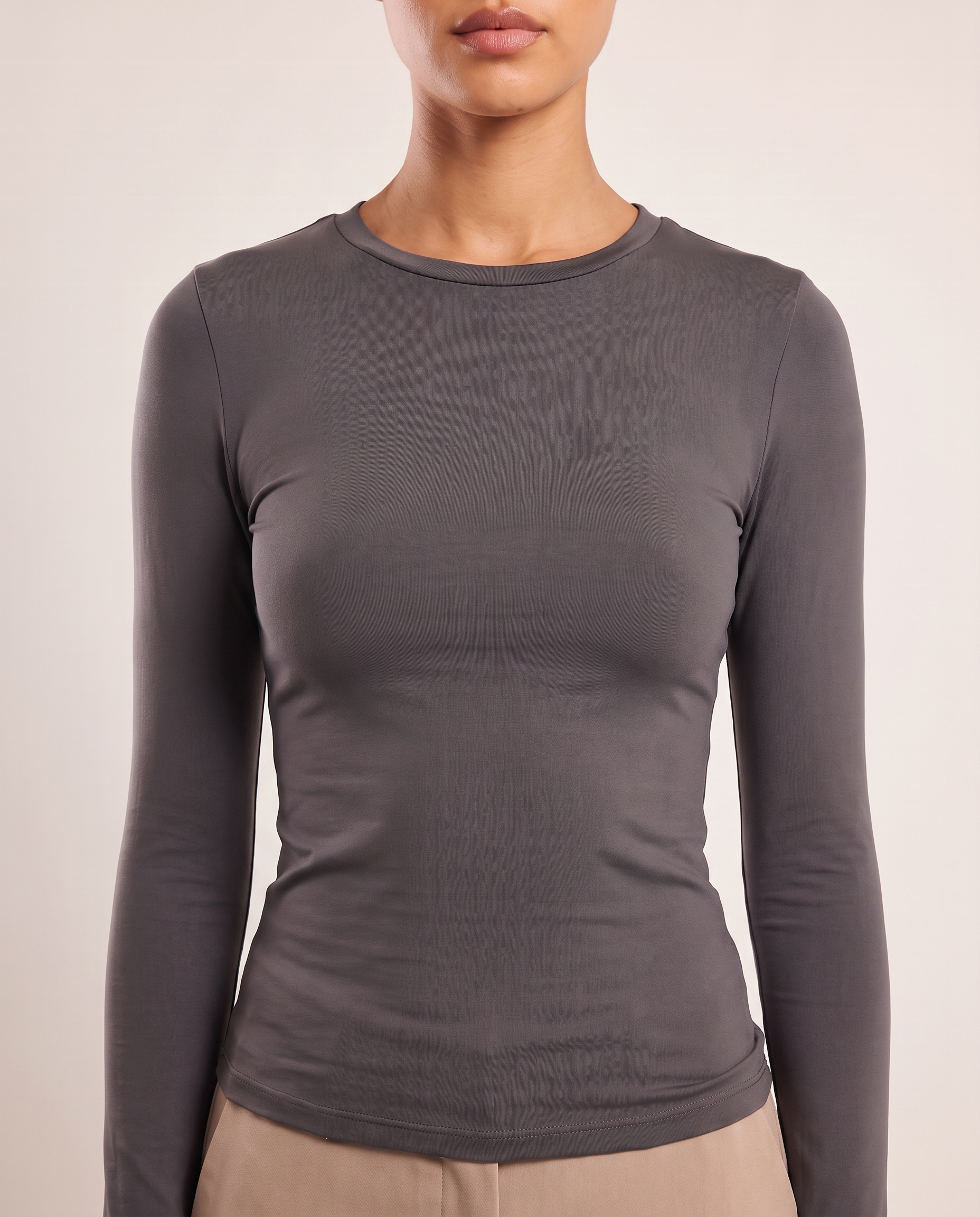 Long Sleeve Basic Top with Regular Fit – alternate product view