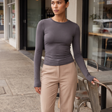 Long Sleeve Basic Top with Regular Fit – product detail view 1