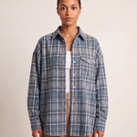 Checked Oversized Shirt with Button Front and Chest Pocket – product detail view 2