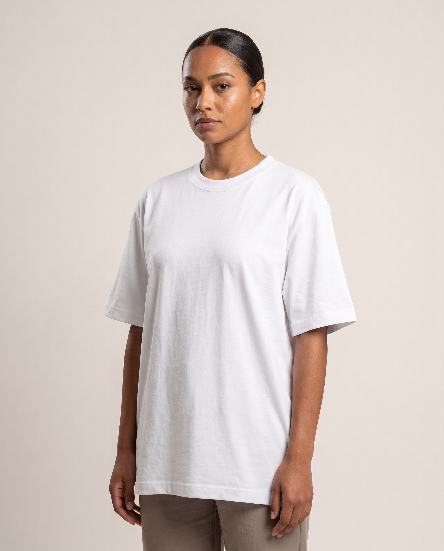 Oversized Drop Shoulder T Shirt with Relaxed Fit – primary product view