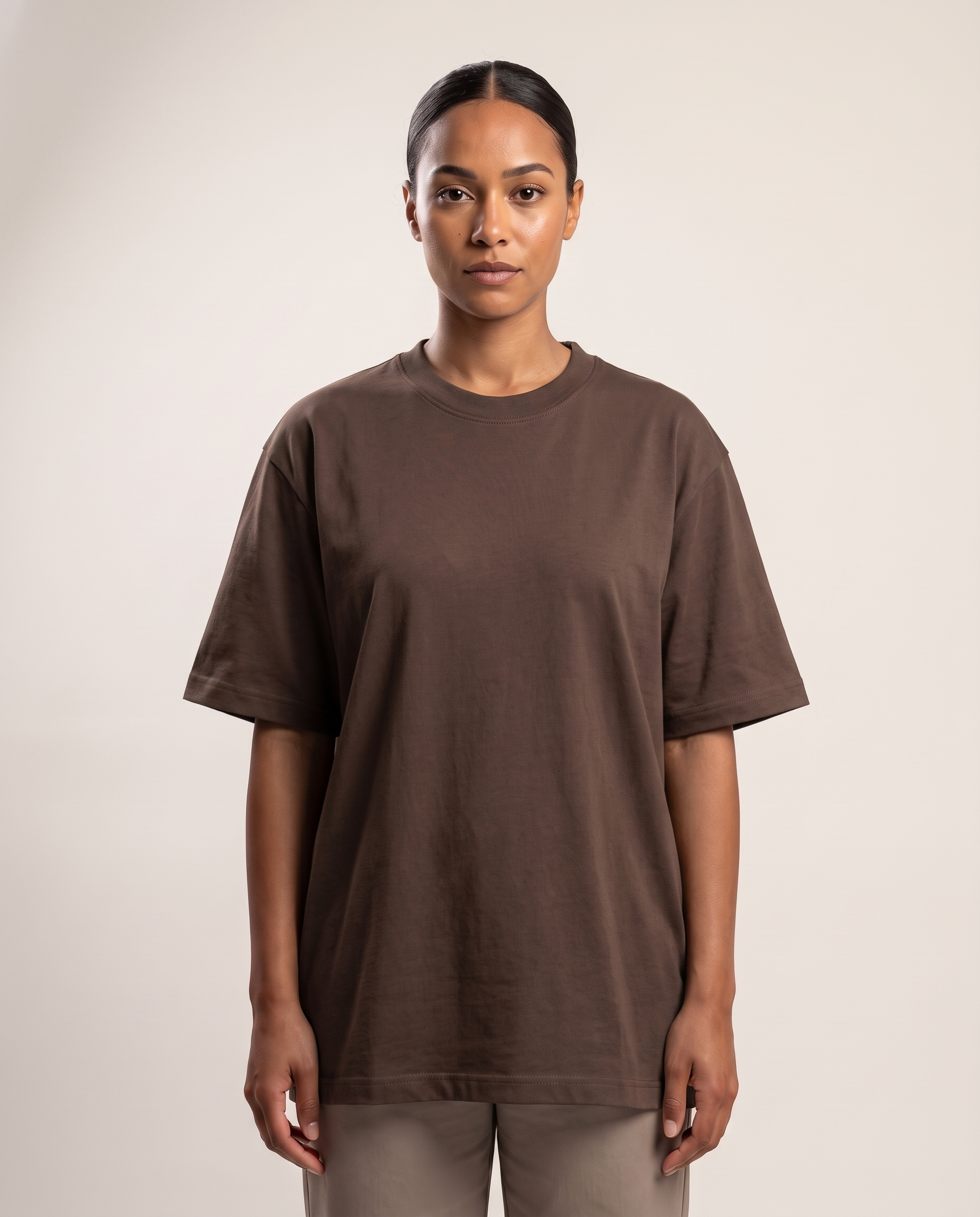 Oversized Drop Shoulder T Shirt with Relaxed Fit – product detail view 4