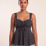 Sweetheart Neck Cami with Ruffle Trim and Drawstring – product detail view 4