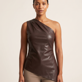One Shoulder Top with Asymmetric Hem – primary product view