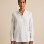 Linen Shirt with Button Front and Relaxed Fit – primary product view
